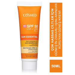 Cosmed Sun Essential Spf50 50 ml Çok Hassas Ciltler İçin Güneş Kremi