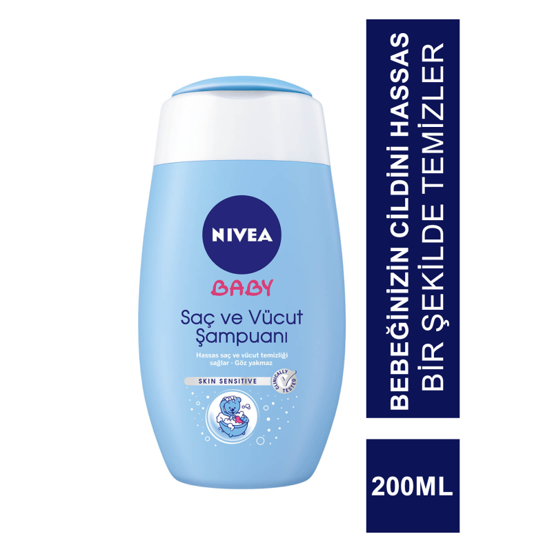 Nivea Baby Saç ve Vücut Şampuanı 200 ml Nivea Baby Saç ve Vücut Şampuanı 200 ml