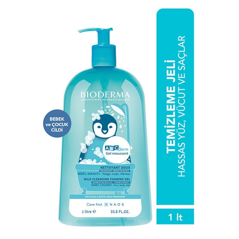 Bioderma Abcderm Foaming Gel Temizleme Jeli 1 Litre Bioderma Abcderm Foaming Gel Temizleme Jeli 1 Litre