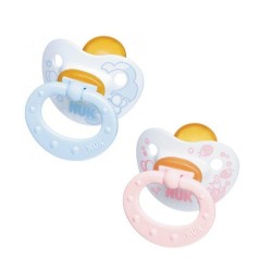 Nuk Baby Rose & Blue Emzik Kauçuk No:2 (6/18 Ay)