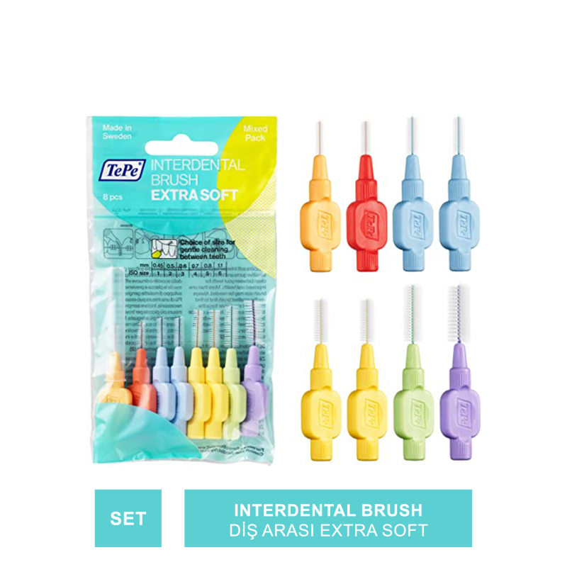TePe Interdental Brush Diş Arası Extra Soft 8 li Mix Paket