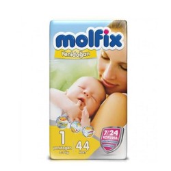 Molfix İkiz Paket 1 Numara (2-5 kg) 44 Adet