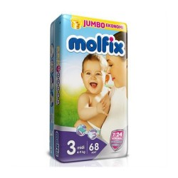 Molfix Jumbo 3 Numara (4-9 kg) 68 Adet 