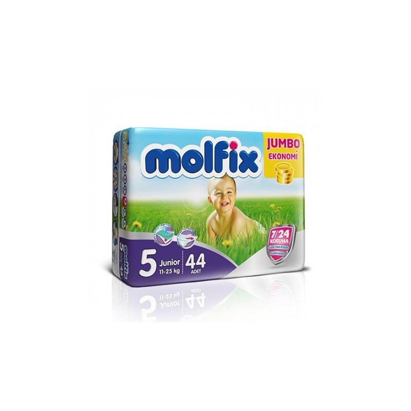 Molfix 4X4 Uyum Junior Jumbo Paket No:5 (11 - 25 kg) 44'lü Molfix 4X4 Uyum Junior Jumbo Paket No:5 (11 - 25 kg) 44'lü