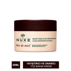 Nuxe Reve De Miel Ultra Comforting Face Balm Nemlendirici Yatıştırıcı ve Onarıcı Yüz Bakım Kremi - Gündüz - Gece 50 ml