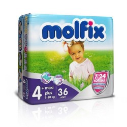 Molfix 4x4 Uyum İkiz Maxi No:4+ (9 - 20 kg) 36lı
