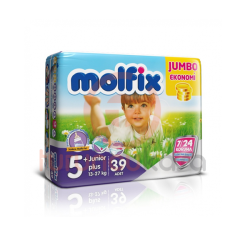 Molfix Jumbo Bebek Bezi No:5+ 39 Adet