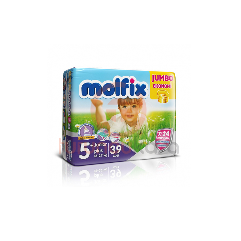 Molfix Jumbo Bebek Bezi No:5+ 39 Adet Molfix Jumbo Bebek Bezi No:5+ 39 Adet