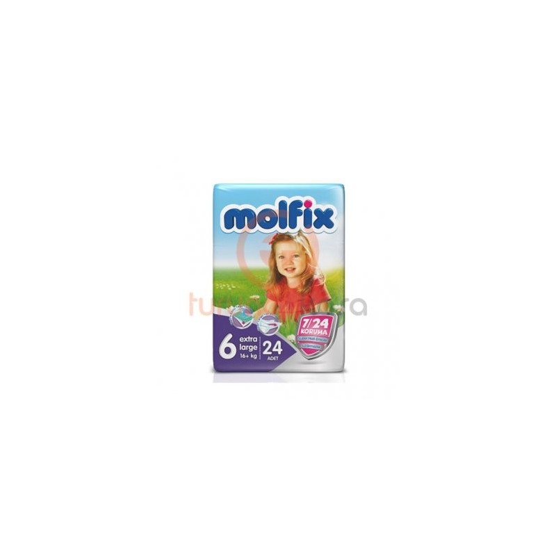 Molfix Extra Large 6 Numara (16+ kg) 24 Adet Molfix Extra Large 6 Numara (16+ kg) 24 Adet