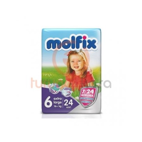 Molfix Extra Large 6 Numara (16+ kg) 24 Adet
