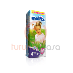 Molfix 9-20Kg 54'lü Jumbo Bebek Bezi No:4+