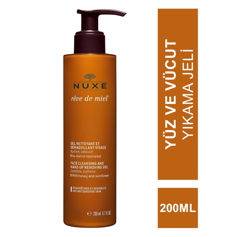 Nuxe Reve de Miel Gel Nettoyant Visage 200 ml Nuxe Reve de Miel Gel Nettoyant Visage 200 ml