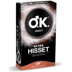 Okey Ultra Hisset (Çok İnce Formlu) 10'lu Prezervatif