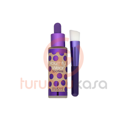 Physıcıans Formula Youthful Wear Spotless Foundation & Brush SPF 15 Light - Fırçalı Fondöten