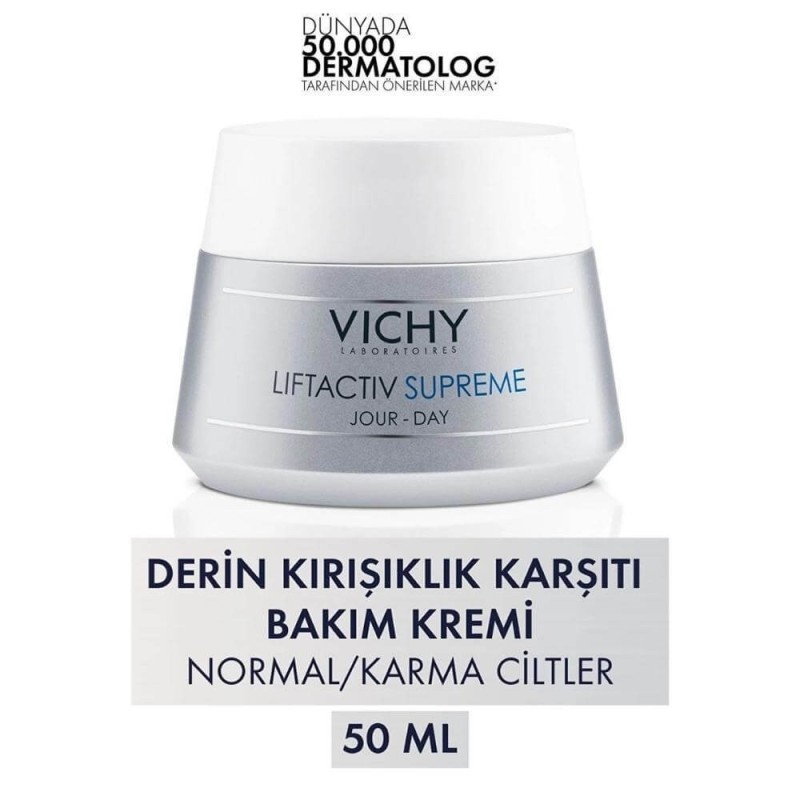 Vichy Liftactiv Supreme Cream 50 ml - Normal ve Karma Ciltler İçin Kırışıklık Giderici ve Sıkılaştırıcı Krem Vichy Liftactiv Supreme Cream 50 ml - Normal ve Karma Ciltler İçin Kırışıklık Giderici ve Sıkılaştırıcı Krem