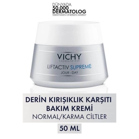 Vichy Liftactiv Supreme Cream 50 ml - Normal ve Karma Ciltler İçin Kırışıklık Giderici ve Sıkılaştırıcı Krem