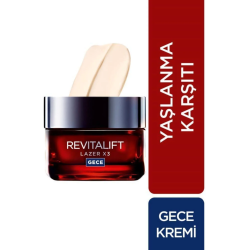 Loreal Revitalift Lazer X3 Yaşlanma Karşıtı Gece Bakım Kremi 50ml