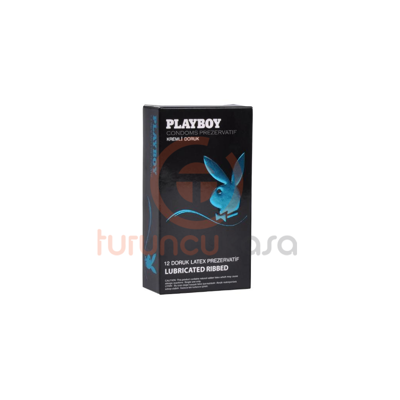  Playboy Ribbed (Doruk) Tırtıklı Yüzeyli Kremli 12'li Prezervatif