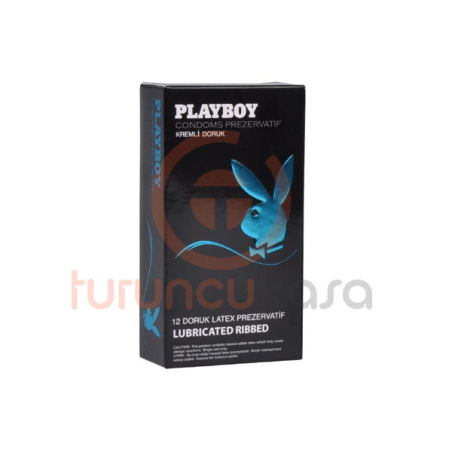  Playboy Ribbed (Doruk) Tırtıklı Yüzeyli Kremli 12'li Prezervatif