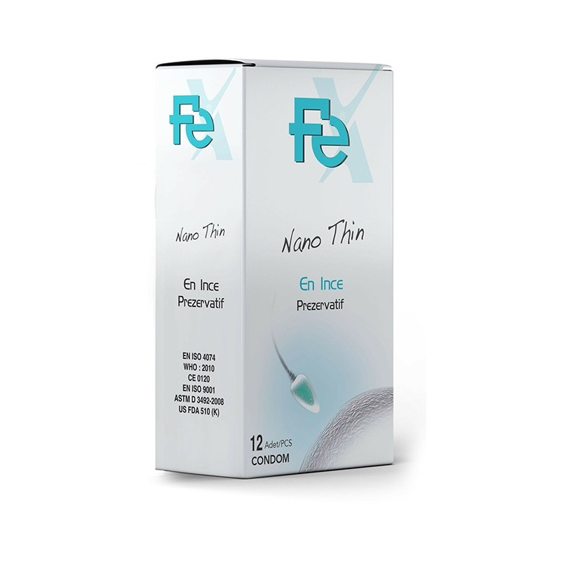 Fe Nano Thin En İnce Prezervatif 12'li Fe Nano Thin En İnce Prezervatif 12'li