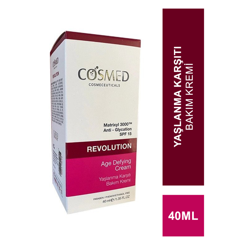 Cosmed Revolution Yaşlanma Karşıtı Bakım Kremi SPF15 50 ml Cosmed Revolution Yaşlanma Karşıtı Bakım Kremi SPF15 50 ml