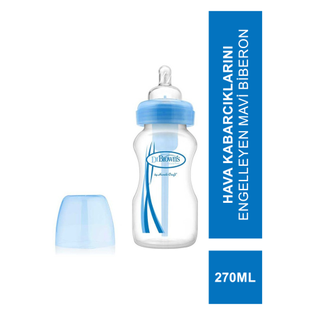 Dr. Brown's Options 91405 Geniş Ağızlı Biberon 270 ml Mavi