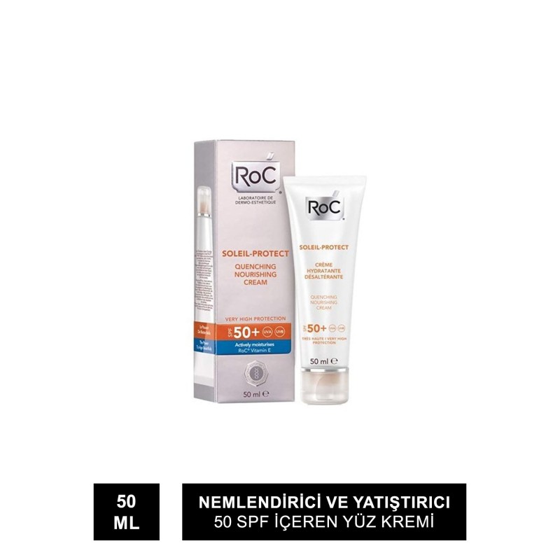 Roc Soleil Protection SPF 50 Yatıştırıcı Yüz Kremi 50 ml