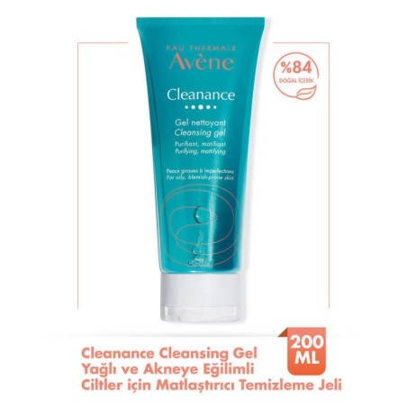 Outlet - Avene Cleanance Yağlı ve Akneye Eğilimli Ciltler için Matlaştırıcı Temizleme Jeli