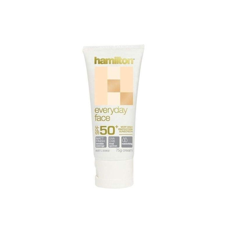 Hamilton Everyday Face Spf50+ Yüz için Güneş Koruyucu Krem 75gr Hamilton Everyday Face Spf50+ Yüz için Güneş Koruyucu Krem 75gr