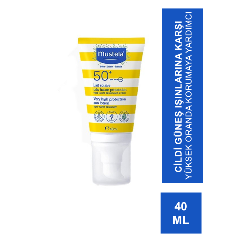 Mustela Very High Protection SPF 50+ Sun Lotion 40 ml (S.K.T 10-2024)
