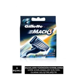 Gillette Mach3 Yedek Bıçak 8'li