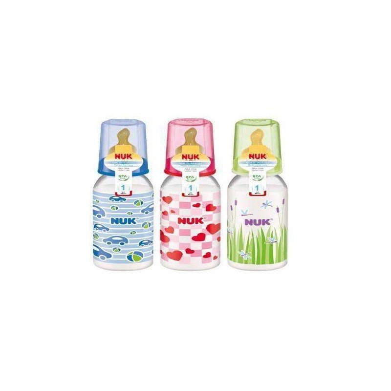 NUK Standart Kauçuk Emzikli PP Biberon (110 ml) NUK Standart Kauçuk Emzikli PP Biberon (110 ml)