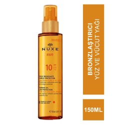 Nuxe Sun Spf 10 Güneş Bronzlaştırıcı Yüz ve Vücut Yağı