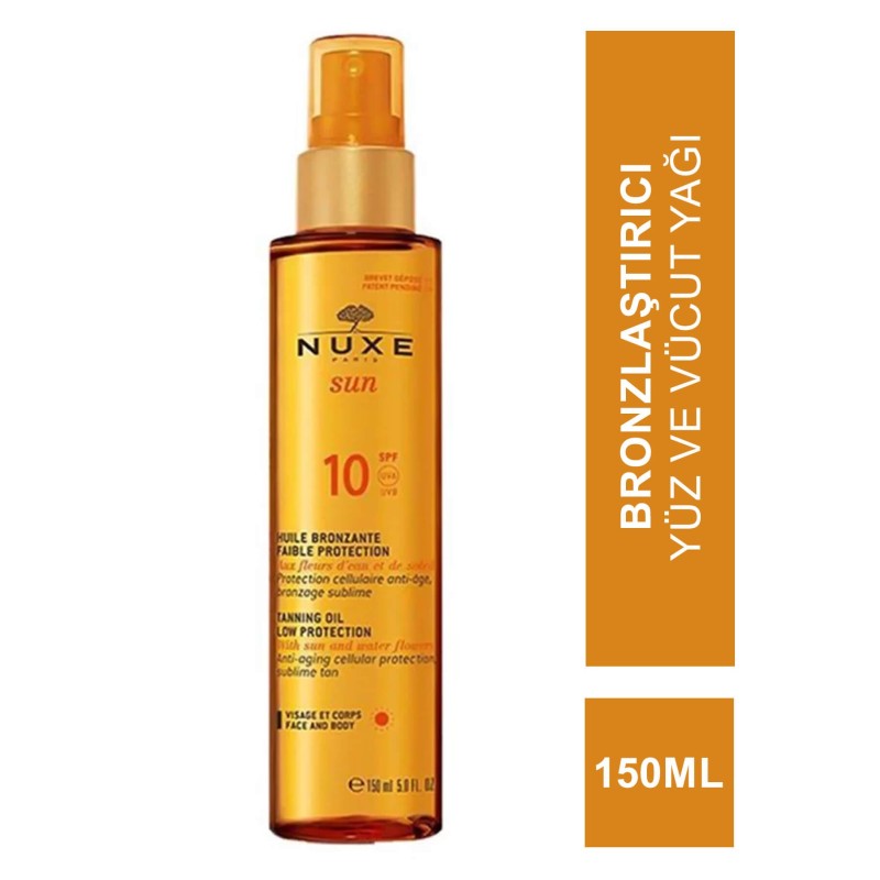 Nuxe Sun Spf 10 Güneş Bronzlaştırıcı Yüz ve Vücut Yağı Nuxe Sun Spf 10 Güneş Bronzlaştırıcı Yüz ve Vücut Yağı