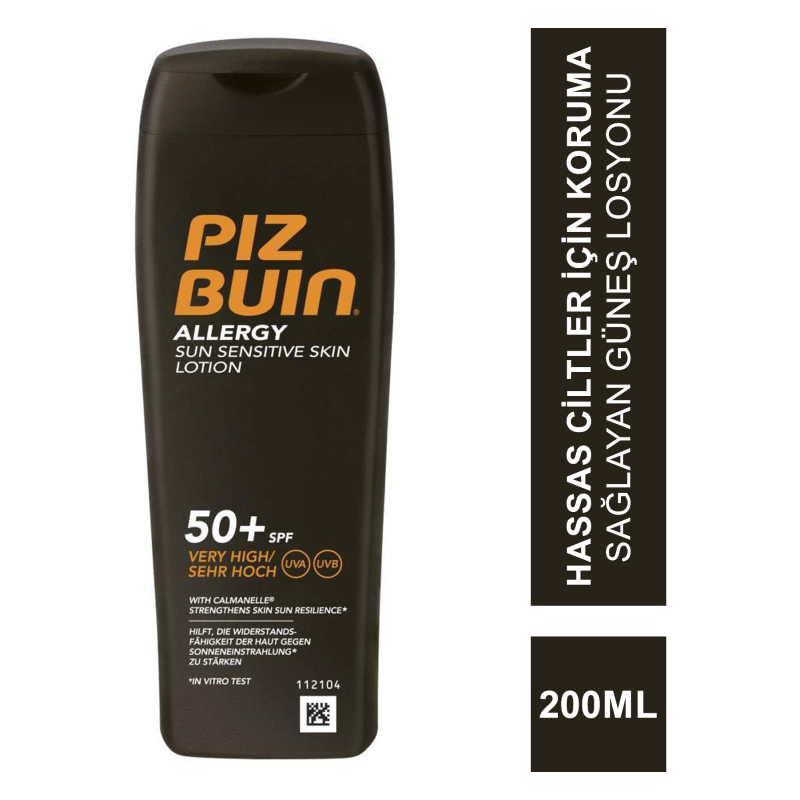 Piz Buin Alerji Hassas Ciltler için Güneş Losyonu SPF 50+ 200 ml