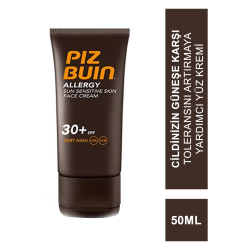 Piz Buin Alerji Hassas Ciltler için Yüz Kremi SPF 30+ 50 ml