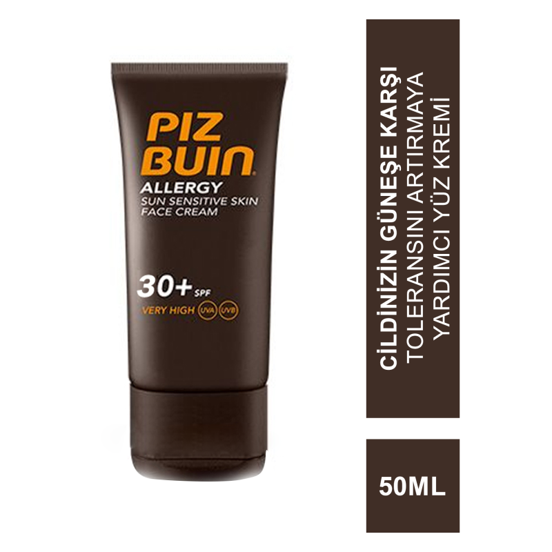 Piz Buin Alerji Hassas Ciltler için Yüz Kremi SPF 30+ 50 ml
