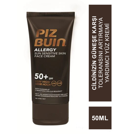 Piz Buin Alerji Hassas Ciltler için Yüz Kremi SPF 50+ 50 ml