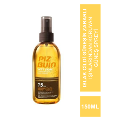 Piz Buin Transparan Islak Cilde Uygulanabilen Güneş Spreyi SPF 15 150 ml