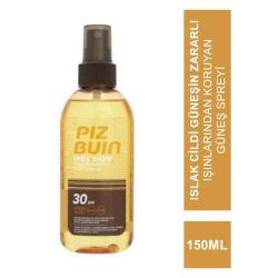 Piz Buin Transparan Islak Cilde Uygulanabilen Güneş Spreyi SPF 30 150 ml