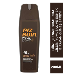 Piz Buin Ultra Hafif Güneş Spreyi SPF 15 200 ml
