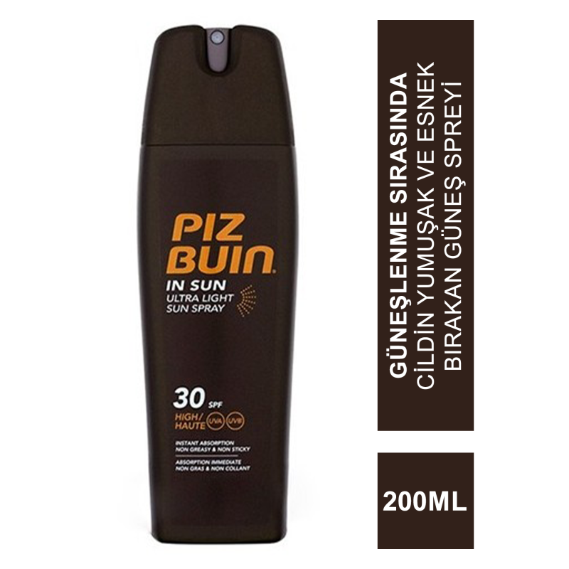 Piz Buin Ultra Hafif Güneş Spreyi SPF 30 200 ml