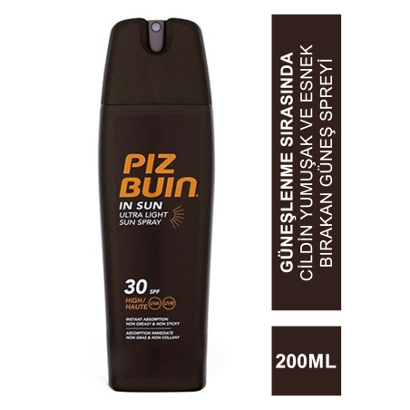 Piz Buin Ultra Hafif Güneş Spreyi SPF 30 200 ml
