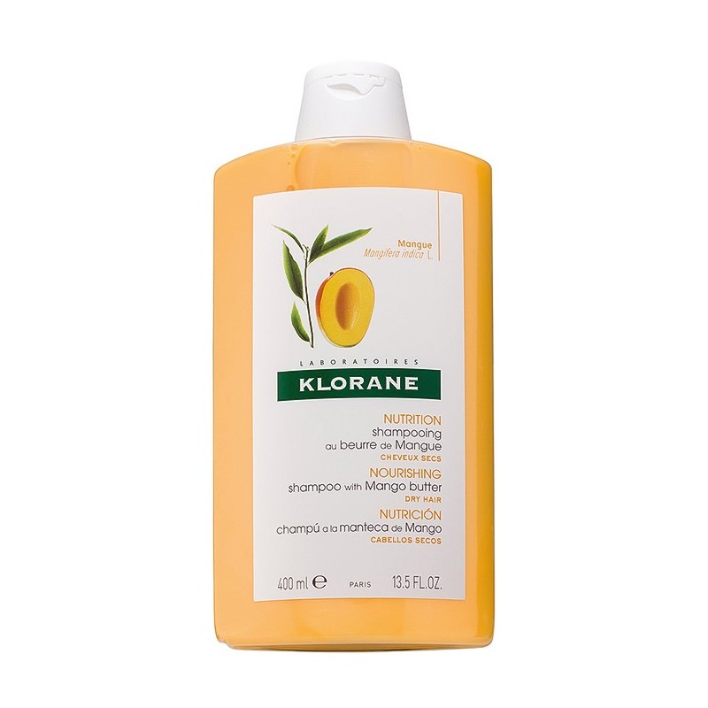 Klorane Mango Yağı İçeren Kuru, Boyalı ve Yıpranmış Saçlar İçin Bakım Şampuanı 400ml + 100 ml Klorane Mango HEDİYE