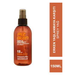 Piz Buin Bronzlaşma ve Koruma için Sprey Yağ SPF 15 150 ml