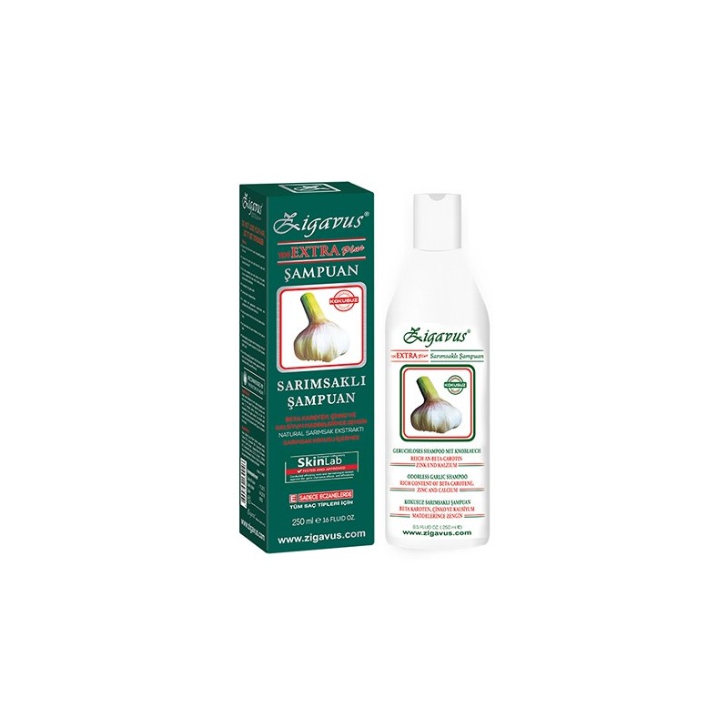Zigavus Kokusuz Extra Plus Sarımsaklı Şampuan 250 ml