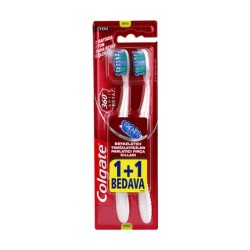Colgate 360 Derece Optik Beyaz Diş Fırçası Orta 1+1 Hediye