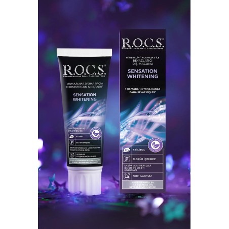 ROCS Sensation Whitening Beyazlatıcı Parlatıcı Diş Macunu 60ml
