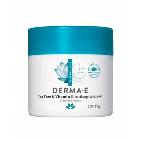Derma E Tea Tree And E Antiseptic Creme 113gr - Çay Ağacı ve E Vitaminli Yatıştırıcı Krem