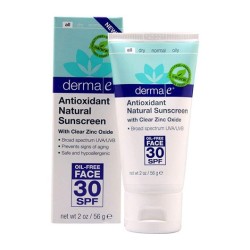 Derma E Antioxidant Natural Sunscreen SPF 30 Oil Free Face Lotion 56gr Antioksidan İçerikli Doğal Güneş Koruyucu